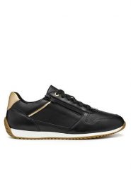 Geox Sneakersy D Calithe D56N0A 08554 C9258 Czarny. Czarne obuwie sportowe damskie Geox, ze skóry, bez zapięcia. Za 359.99 zł.