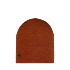Czapka wełniana Buff Midweight Merino Wool Hat. Brązowe czapki damskie Buff, bez wzorów, z wełny. Za 104.11 zł.