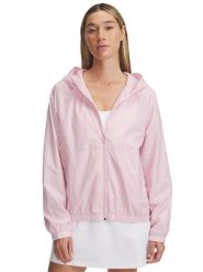 Under Armour Kurtka przeciwwiatrowa w kolorze jasnoróżowym rozmiar: XL. Różowe kurtki sportowe damskie Under Armour, xl, bez wzorów, bez kaptura. Za 175.67 zł.