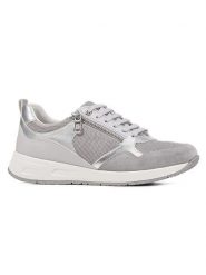 Geox Sneakersy "Dbulmya" w kolorze srebrno-szarym rozmiar: 36. Szare obuwie sportowe damskie Geox, bez zapięcia. Za 162.49 zł.