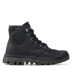 Trapery Palladium. Czarne trapery damskie Palladium, bez zapięcia. Za 499.99 zł.