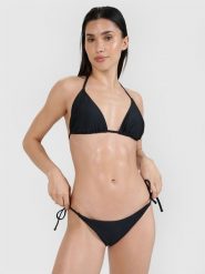 4F Góra od bikini damska - czarna XS. Czarne bikini 4F, bez wzorów, z elastanu. W wyprzedaży za 39.99 zł.