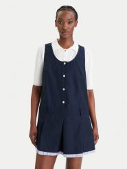 Tommy Jeans Sukienka codzienna DW0DW22759 Granatowy Regular Fit. Niebieskie sukienki damskie Tommy Jeans, bez wzorów, z jeansu, bez ramiączek. Za 569.99 zł.