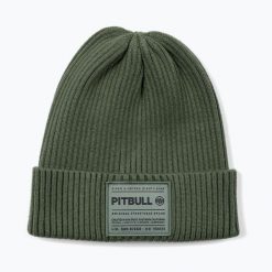 Czapka zimowa Pitbull Beanie Dock. Zielone czapki damskie PITBULL, na zimę, z aplikacjami, z dzianiny. Za 62.99 zł.