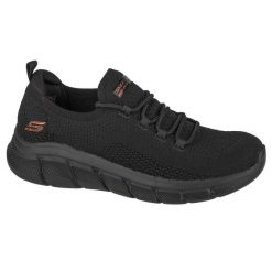 Buty do chodzenia sneakersy damskie Skechers Bobs Sport B Flex-Color Connect. Czarne obuwie sportowe damskie Skechers, z gumy, bez zapięcia, trekkingowe. Za 299.99 zł.