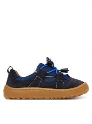 Froddo Sneakersy Barefoot Trekk G3130293 M Granatowy. Niebieskie buty sportowe chłopięce Froddo, ze skóry, bez zapięcia. Za 349.99 zł.