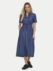 ONLY Sukienka jeansowa Charis 15363971 Granatowy Regular Fit. Niebieskie sukienki damskie Only, bez wzorów, z jeansu, bez ramiączek. Za 199.99 zł.