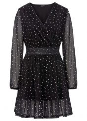 Sukienka mini. Czarne sukienki damskie bonprix, bez wzorów, eleganckie, bez ramiączek. Za 159.99 zł.