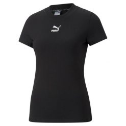 T-shirt z krótkim rękawem damski Puma CLASSICS SLIM. Białe koszulki sportowe damskie Puma, xs, bez wzorów, bez ramiączek. Za 123.90 zł.