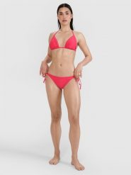 4F Dół od bikini damski - różowy XS. Czerwone bikini 4F, bez wzorów, z elastanu. W wyprzedaży za 39.99 zł.