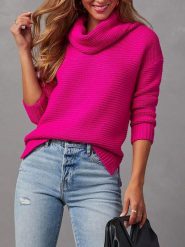 Milan Kiss Golf w kolorze różowym rozmiar: S. Różowe golfy damskie Milan Kiss, s, bez wzorów, bez ramiączek. Za 152.99 zł.