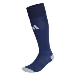 Getry piłkarskie Adidas Milano 23. Niebieskie legginsy sportowe damskie Adidas, bez wzorów, z dzianiny, na fitness i siłownię. Za 30.99 zł.