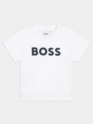 Boss T-Shirt J05P12 M Biały Regular Fit. Białe t-shirty i koszulki chłopięce Boss, bez wzorów, z bawełny, bez kołnierzyka, bez ramiączek. Za 129.99 zł.
