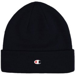 Czapka Champion Beanie Cap. Niebieskie czapki damskie Champion, na zimę, bez wzorów, z materiału. Za 67.99 zł.