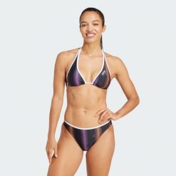 Bikini Tiro Neckholder. Białe bikini Adidas, bez wzorów, z materiału. W wyprzedaży za 217.20 zł.