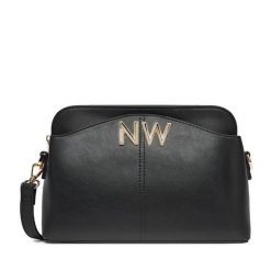 Torebka Nine West. Czarne listonoszki damskie Nine West, bez wzorów, bez dodatków. Za 199.99 zł.