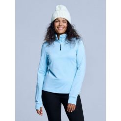 Bluza narciarska - Damskie - Arctic 2.0 - Ice Blue. Niebieskie bluzy damskie POEDERBAAS, na zimę, m, bez wzorów, z elastanu, bez kaptura. W wyprzedaży za 177.72 zł.