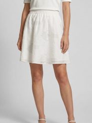 MOSS COPENHAGEN Spódnica "Orkidea" w kolorze białym rozmiar: L. Białe spódnice damskie Moss Copenhagen, l, bez wzorów, mini. Za 148.96 zł.
