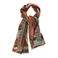 Kolorowy Damski Szal Anekke Zapakowany W Eleganckim Pudełku. Brązowe szaliki damskie Anekke, bez wzorów. Za 159.00 zł.