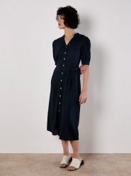 Apricot Sukienka w kolorze granatowym rozmiar: S. Niebieskie sukienki damskie Apricot, bez wzorów, z tkaniny, bez ramiączek. Za 86.99 zł.