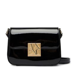 Torebka Armani Exchange. Czarne listonoszki damskie Armani Exchange, bez wzorów, bez dodatków. Za 539.99 zł.