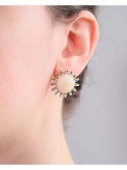 Heliophilia Kolczyki-wkrętki z cyrkoniami rozmiar: onesize. Szare kolczyki damskie Heliophilia, z cyrkonią, metalowe. Za 30.99 zł.