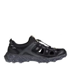 Sandały trekkingowe Safety Jogger Adventure Lanos. Czarne sandały damskie SAFETY JOGGER ADVENTURE, bez wzorów, ze skóry, bez obcasa, bez zapięcia. Za 388.50 zł.