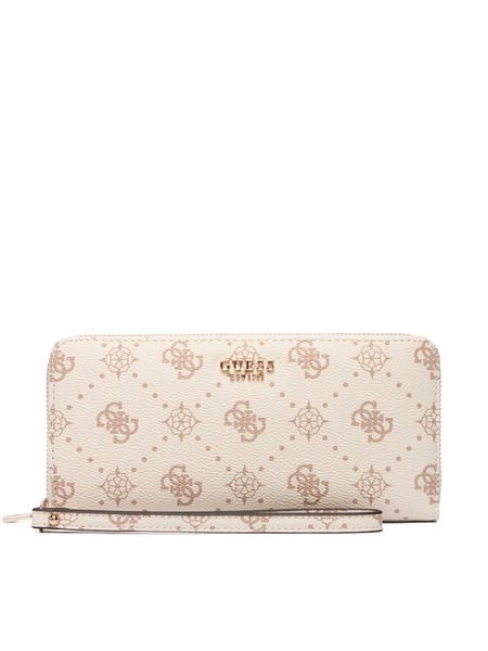 Guess Portfel Carrie Logo Slg SWGP98 98146 Écru. Portfele damskie Guess, z aplikacjami, ze skóry. Za 299.99 zł.