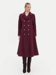 Rinascimento Płaszcz przejściowy CFC0126730003 Bordowy Regular Fit. Czerwone płaszcze damskie Rinascimento, xl, bez wzorów, z syntetyku, bez kaptura. Za 1,059.00 zł.