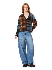 Scotch & Soda Kardigan w kolorze ciemnobrązowo-błękitnym rozmiar: S. Brązowe kardigany damskie Scotch & Soda, s, bez wzorów. Za 249.95 zł.