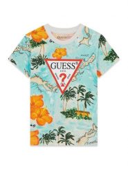 Guess T-Shirt N6GI02 K8HM4 Kolorowy Regular Fit. T-shirty i koszulki chłopięce Guess, z aplikacjami, z bawełny, bez kołnierzyka, bez ramiączek. Za 119.99 zł.