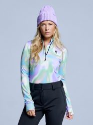 Bluza narciarska - Damska – Cabin Life – różowym wielokolorowym. Czerwone bluzy damskie POEDERBAAS, na zimę, xl, bez wzorów, z elastanu, bez kaptura. Za 242.82 zł.