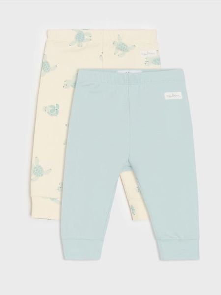 Bawełniane legginsy 2 pack - kremowy. Białe legginsy damskie Sinsay, m, bez wzorów, z bawełny. W wyprzedaży za 12.99 zł.