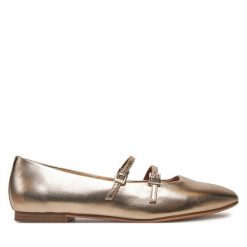Baleriny Tamaris. Żółte balerinki damskie Tamaris, bez wzorów. Za 239.99 zł.