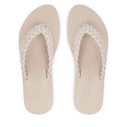 Japonki Tommy Hilfiger. Klapki damskie Tommy Hilfiger, bez wzorów, bez obcasa, bez zapięcia. Za 209.99 zł.