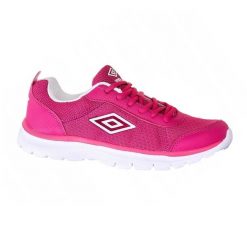 Buty damskie Umbro Low Sneaker różowe - niskie tenisówki rekreacyjne. Białe trampki damskie Umbro, bez wzorów, z dzianiny, bez zapięcia. Za 171.99 zł.