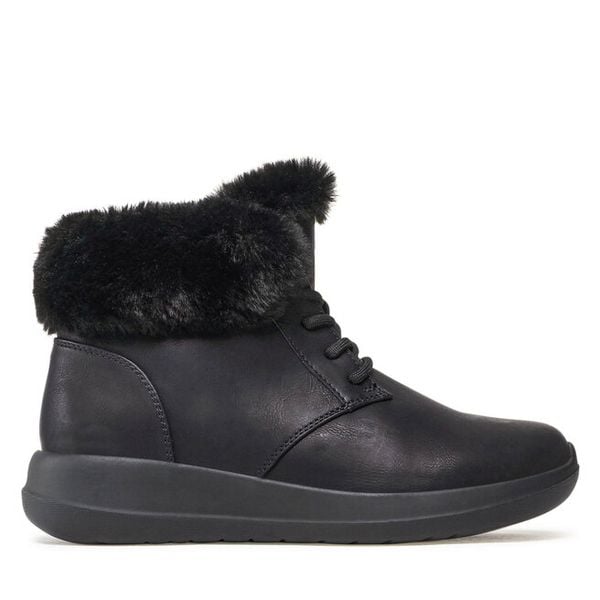 Trzewiki Clara Barson. Czarne botki damskie Clara Barson, bez obcasa, na płaskiej podeszwie, bez zapięcia. Za 169.99 zł.