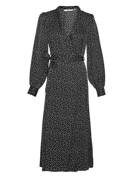 MOSS COPENHAGEN Sukienka "Hanalisa Myrina" w kolorze czarnym rozmiar: S. Czarne sukienki damskie Moss Copenhagen, bez wzorów, z tkaniny, bez ramiączek. Za 180.06 zł.