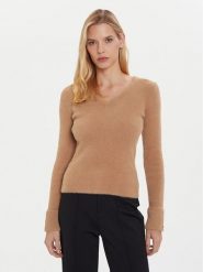 Morgan Sweter 212-MOOVE Brązowy Regular Fit. Brązowe swetry klasyczne damskie Morgan, m, z syntetyku, bez kołnierzyka. Za 209.99 zł.