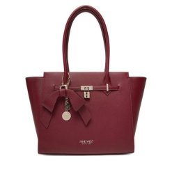 Torebka Nine West. Czerwone shopper bag Nine West, bez wzorów, bez dodatków. Za 369.99 zł.