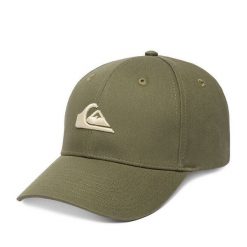 Czapka z daszkiem Quiksilver. Brązowe czapki z daszkiem damskie Quiksilver, bez wzorów. Za 79.99 zł.