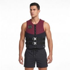 Kamizelka neoprenowa 50N bordowa. Czarne kamizelki damskie HANA OUTDOORS, xs, bez wzorów, z neoprenu, bez kaptura. Za 399.99 zł.