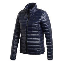 Kurtka adidas W Varilite J, Kobiety. Niebieskie kurtki damskie Adidas, l, bez wzorów, z poliesteru, bez kaptura. Za 590.00 zł.