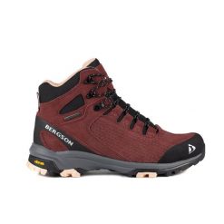 Buty trekkingowe damskie BETTE MID stx. Brązowe obuwie trekkingowe damskie Bergson, bez zapięcia. W wyprzedaży za 439.00 zł.