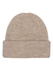COLD Czapka beanie w kolorze beżowym rozmiar: onesize. Brązowe czapki damskie COLD, bez wzorów, ze skóry. Za 74.46 zł.