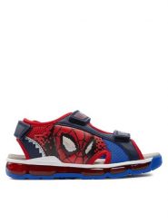 Geox Sandały J Sandal Android Boy J450QB 014CE C0735 D Granatowy. Niebieskie sandały chłopięce Geox, ze skóry, bez zapięcia. Za 239.99 zł.