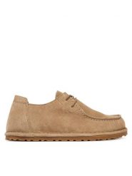 Birkenstock Półbuty Utti Lace 1034413 Beżowy. Brązowe półbuty damskie Birkenstock, bez wzorów, ze skóry, bez obcasa, na płaskiej podeszwie, bez zapięcia. Za 719.99 zł.