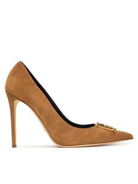 Elisabetta Franchi Szpilki SA59L61E2 Brązowy. Brązowe szpilki damskie Elisabetta Franchi, bez wzorów, ze skóry, bez obcasa, na szpilce, bez zapięcia. Za 1,449.99 zł.