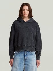 G-Star Bluza w kolorze czarnym rozmiar: XS. Czarne bluzy damskie G-Star, xs, bez wzorów, z bawełny, z kapturem. Za 204.95 zł.