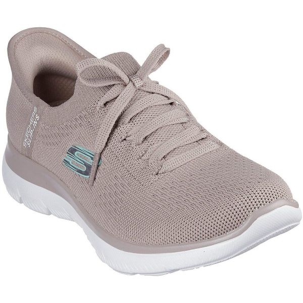 Buty sportowe damskie Skechers Summits new Daily. Fioletowe obuwie sportowe casual damskie Skechers, bez zapięcia. Za 369.99 zł.